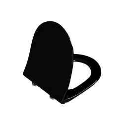 VitrA Sento Rim-Ex Asma Klozet ve Slim Soft Kapak Takımı - Siyah - 5