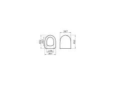 VitrA Sento Rim-Ex Asma Klozet ve Slim Soft Kapak Takımı - Siyah - 6