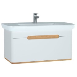 VitrA Sento Tek Çekmeceli Lavabo Dolabı 60814, Ayaksız, 100cm, Mat Beyaz
