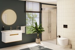 VitrA Sento Tek Çekmeceli Lavabo Dolabı 60814, Ayaksız, 100cm, Mat Beyaz - 7