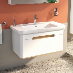 VitrA Sento Tek Çekmeceli Lavabo Dolabı 60814, Ayaksız, 100cm, Mat Beyaz - 4