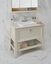 VitrA Valarte Tezgahüstü lavabo 7800B003-0012 Dikdörtgen - 60x37 cm - armatür deliksiz - su taşma delikli - beyaz - 2