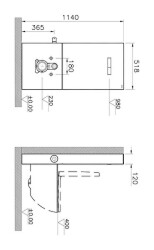 VitrA Vitrus Duvar Önü Cam Rezervuar 770-5770-01 Stop Valfli - 3/6 L - Beyaz - 4
