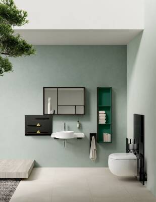 VitrA Voyage Etajerli lavabo 7224B403-0041 70x52 cm - tek armatür delikli - su taşma deliksiz - Clean - beyaz - 2