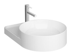 VitrA Voyage Tezgahüstü lavabo 7229B403-0041 40x53 cm - tek armatür delikli - su taşma deliksiz - Clean - beyaz