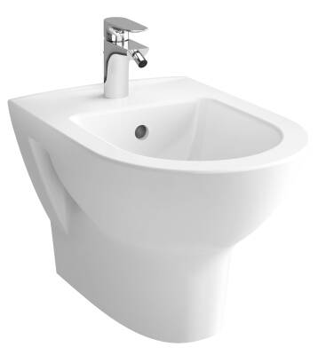 VitrA Zentrum Asma bide 5797L003-0290 50 cm - tek armatür delikli - su taşma delikli - yanlardan delikli - beyaz - 1