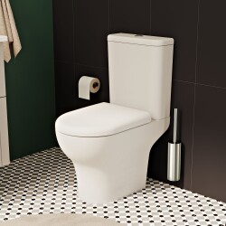 VitrA Zentrum Takım klozet 7784L003-0088 SmoothFlush - arkası açık - 61 cm - taharet borulu - beyaz
